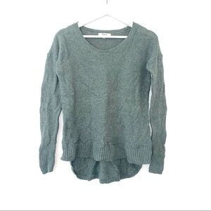 Madewell Chronicle Texture Pullover Sweater in pale green size XS